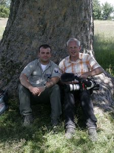 Mit Nationalparkranger Thomas Drexler auf den Schachten des Nationalparkes unterwegs. Making of Nationalparkfilm